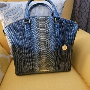 NWT Brahmin Large Duxbury Satchel - Serenity Meridian